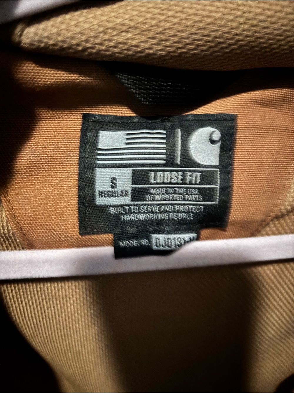 Carhartt Tan Hooded Work Jacket - Picture 2 of 3